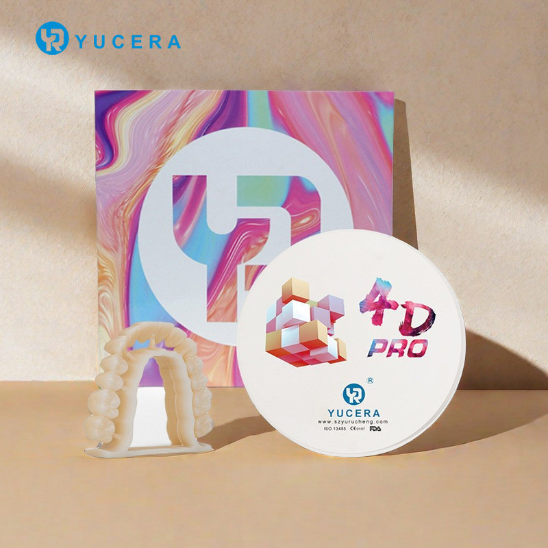 16 Shades และ Bleach Multilayer Zirconia Block 4D Pro Disc สำหรับ Anterior / Posterior