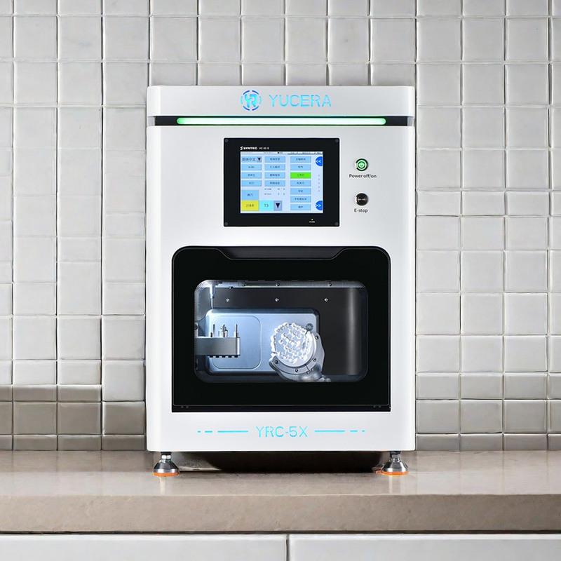 เครื่องกัด CNC 5 แกนที่เปิดตัวใหม่ของ Yucera อุปกรณ์เสริมสำหรับการรักษาช่องปากสำหรับ CAD CAM โลหะเซอร์โคเนียโดยตรง