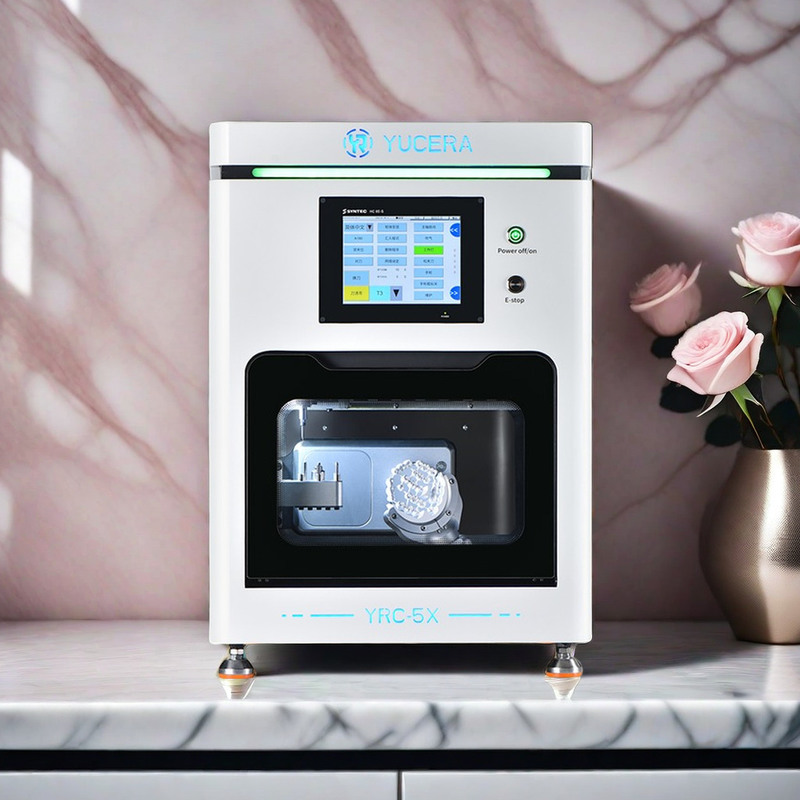 เครื่องกัด CNC 5 แกนที่เปิดตัวใหม่ของ Yucera อุปกรณ์เสริมสำหรับการรักษาช่องปากสำหรับ CAD CAM โลหะเซอร์โคเนียโดยตรง