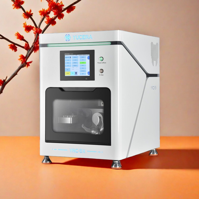 เครื่องกัด CNC 5 แกนที่เปิดตัวใหม่ของ Yucera อุปกรณ์เสริมสำหรับการรักษาช่องปากสำหรับ CAD CAM โลหะเซอร์โคเนียโดยตรง