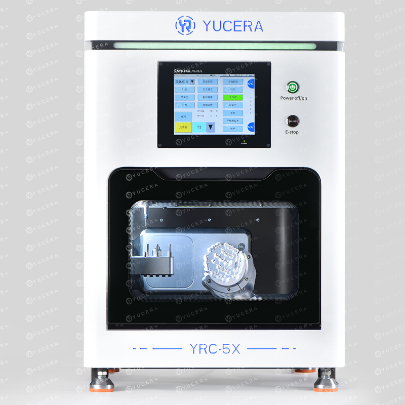เครื่องกัด 5 แกน YUCERA YRC-5X สำหรับการผลิตเซอร์โคเนียความเร็วสูงและส่วนรองรับรากฟันเทียม