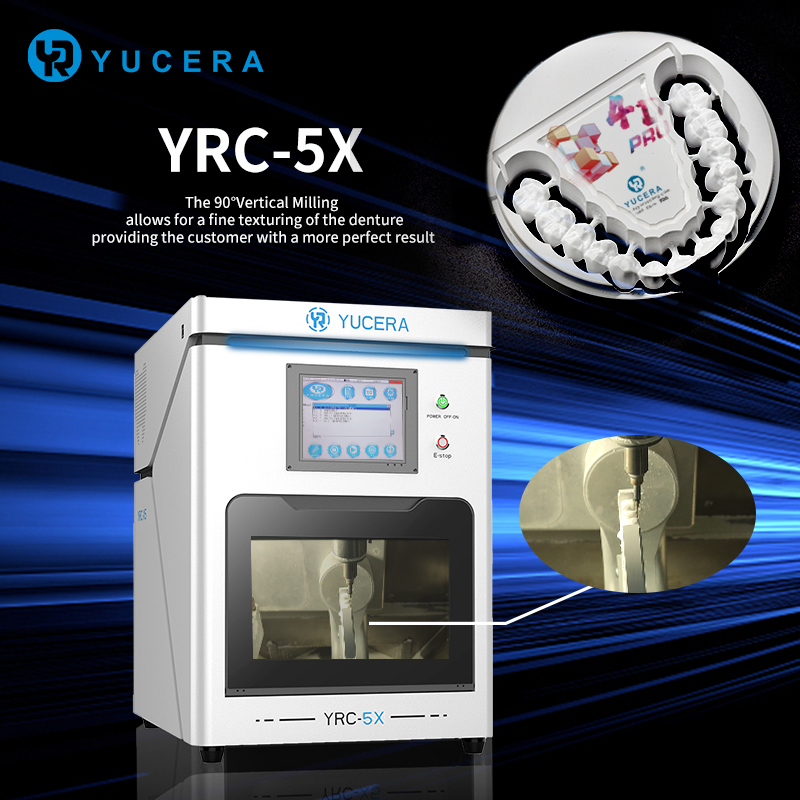เครื่องกัด Cad Cam สำหรับทันตกรรม Yucera ผู้ผลิตคุณภาพสูง YRC-5X Milling Machine
