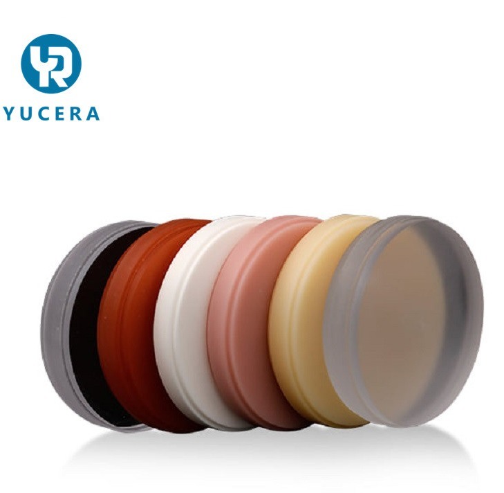 วัสดุทางทันตกรรม Yucera PMMA Blocks แผ่นดิสก์เซอร์โคเนียสำหรับห้องปฏิบัติการทันตกรรม