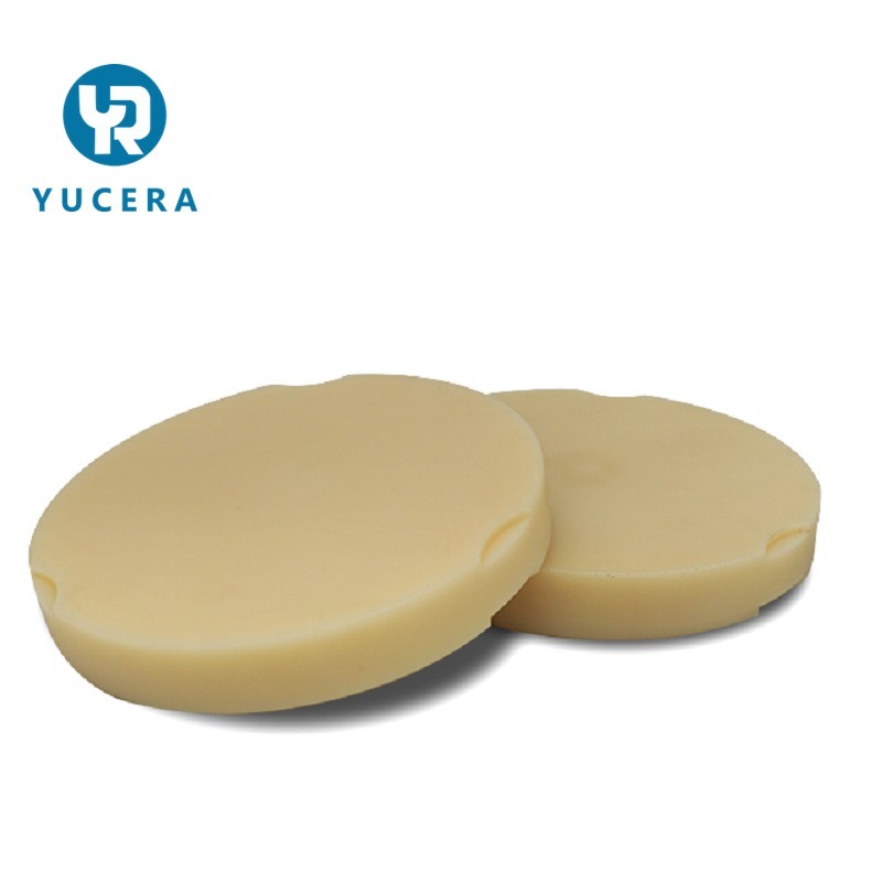 Yucera  Cad Cam Dental Milling แผ่น PMMA ชั้นเดียว PMMA Blank เรซินอะคริลิคอะซีทัลสำหรับฟันปลอม