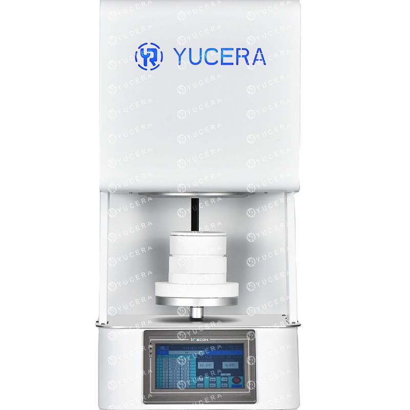เตาเผาเผาเซรามิกเซอร์โคเนียสำหรับห้องปฏิบัติการทันตกรรม Yucera Professional F10+ - ควบคุมแม่นยำสำหรับการบูรณะเซรามิกเซอร์โคเนีย