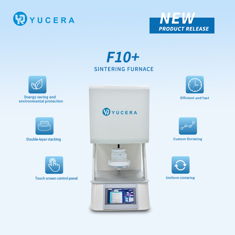 เตาเผาเผาเซรามิกเซอร์โคเนียสำหรับห้องปฏิบัติการทันตกรรม Yucera Professional F10+ - ควบคุมแม่นยำสำหรับการบูรณะเซรามิกเซอร์โคเนีย