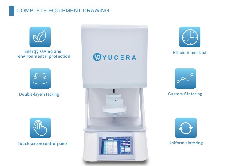 เตาเผาเซรามิกสำหรับทันตกรรม Yucera F10+ Zirconia - การเผาคุณภาพสูงสำหรับทุกความต้องการทางทันตกรรมของคุณ