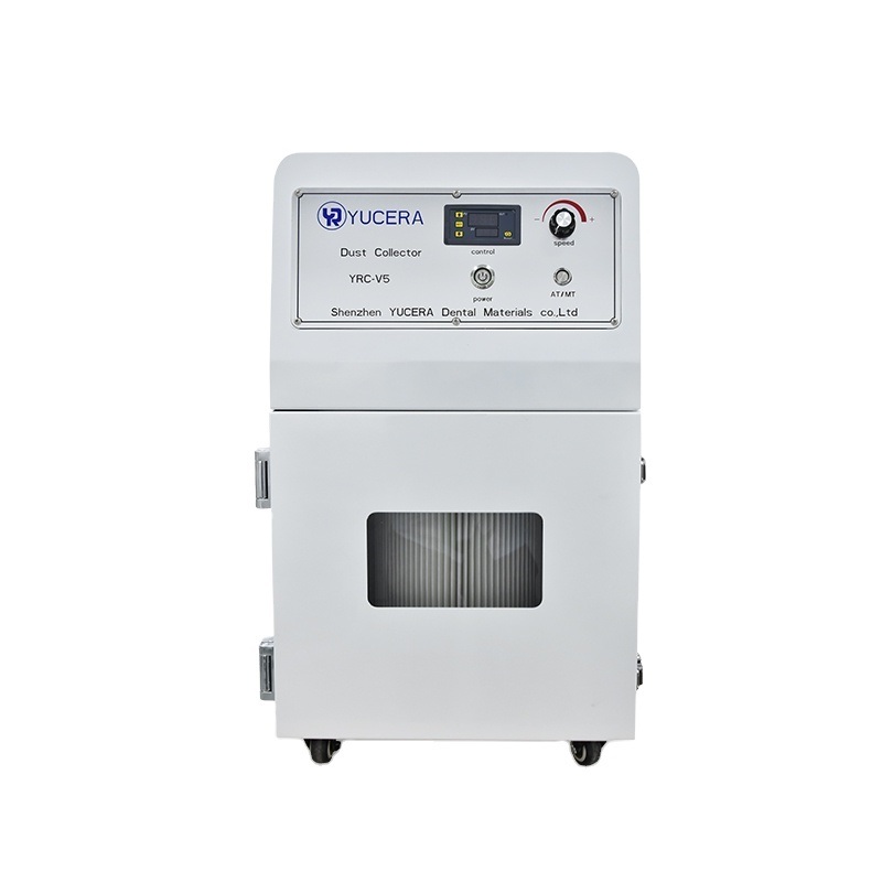 เครื่องดูดฝุ่นเซอร์โคเนีย Yucera YRC-V5 สำหรับห้องปฏิบัติการทันตกรรม: การดูดฝุ่นที่มีประสิทธิภาพ การกรองแม่นยำ สถานีงานที่แม่นยำ ทำความสะอาดเชื่อถือได้