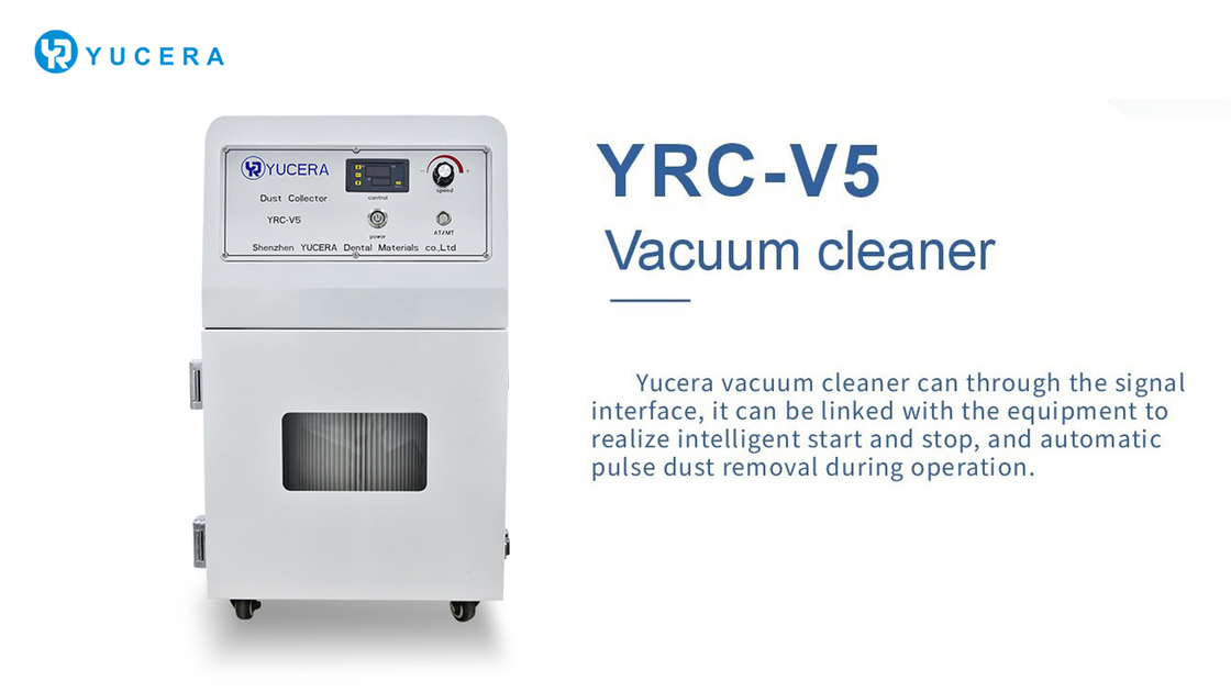 อุปกรณ์ Cad Cam เครื่องดูดฝุ่น Yucera YRC-V5 สำหรับทำความสะอาดเครื่องกัด ฝุ่นสะสม