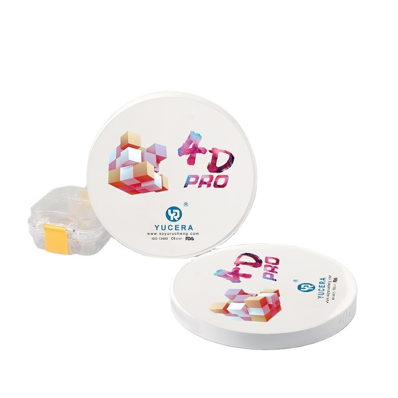 บล็อกเซอร์โคเนียสำหรับทันตกรรม Yucera 4D Pro ขนาด 95 มม. ขนาดแม่นยำ เหมาะสำหรับโซลูชันการบูรณะทางทันตกรรมที่หลากหลาย