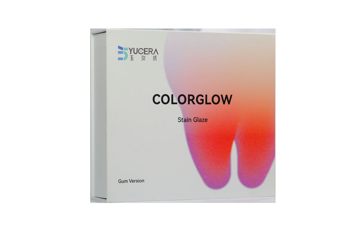 ชุดย้อมสีและเคลือบเซรามิกเซอร์โคเนีย 18 สี Yucera Natural Glow สำหรับการสร้างสรรค์ในห้องปฏิบัติการทันตกรรม