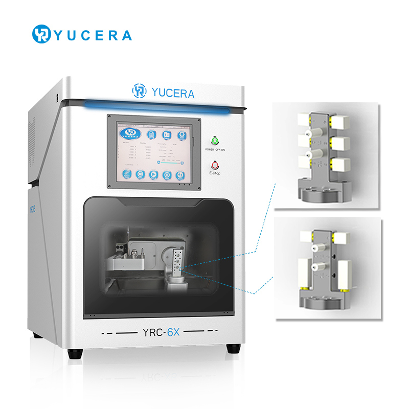เครื่องกัด CAD/CAM ทางทันตกรรม YUCERA YRC-6X | ความแม่นยำ 5 แกน | ได้รับการรับรอง ISO 13485