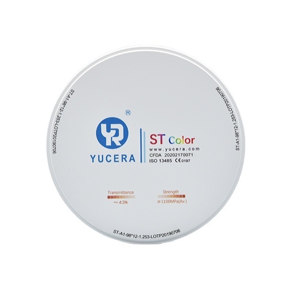 ค้นพบความหลากหลายของแผ่นเซอร์โคเนียสี ST ของ Yucera สำหรับครอบฟันและสะพานฟัน