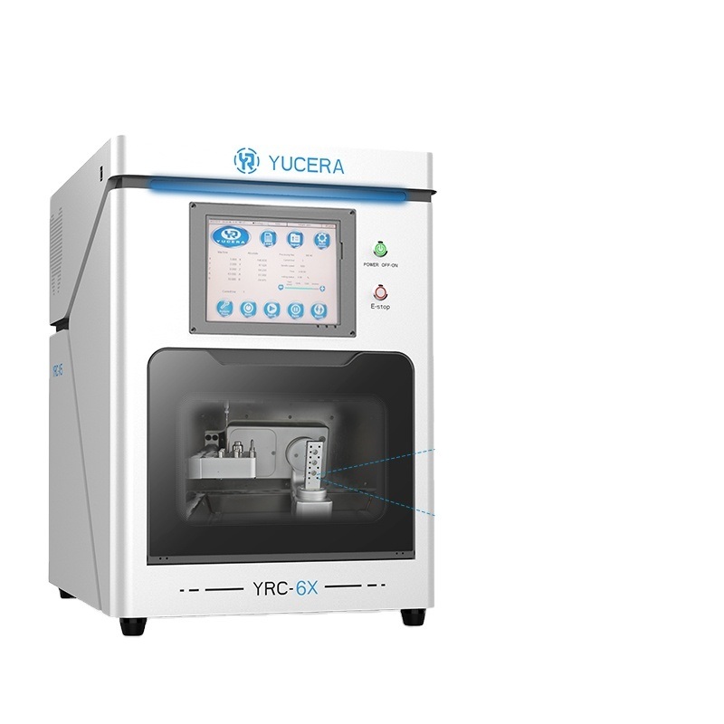 5-Axis Dental CAD/CAM Mill  YUCERA YRC-6X | ±5μm Accuracy | 10-Tool Auto-Changer