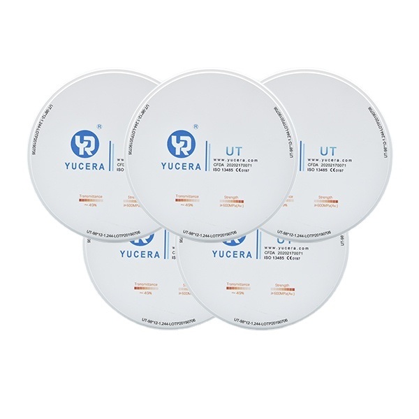 ค้นพบความแม่นยำของบล็อกเซรามิกเซอร์โคเนียสีขาว Yucera UT สำหรับครอบฟัน
